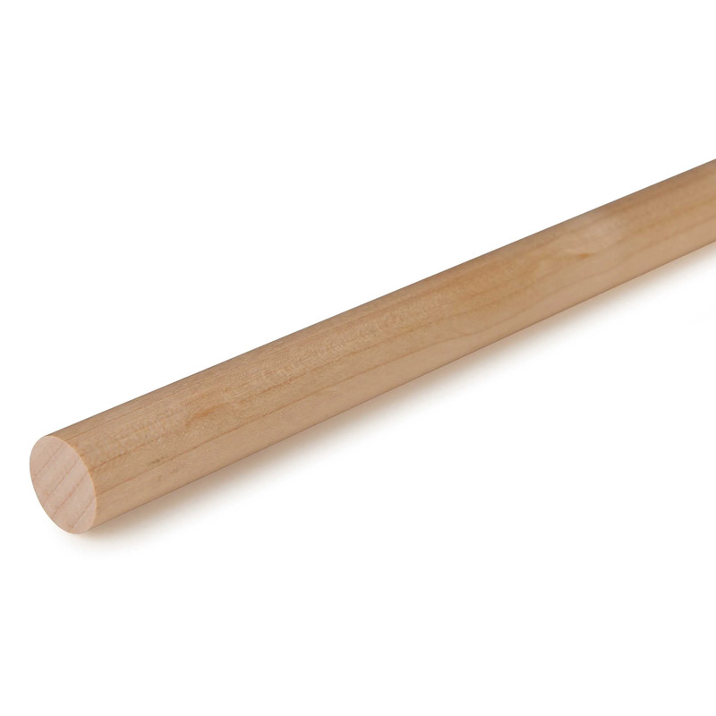 36" Round Wood Dowel - Species:Maple - Diameter:5/8"